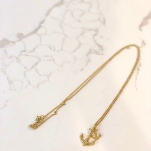 JCrew Gold Anchor Necklace